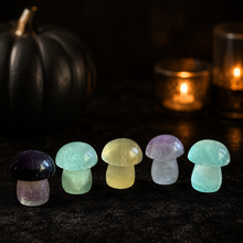 Load image into Gallery viewer, Candy Fluorite Mushroom Carving Halloween product photo
