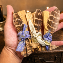 Load image into Gallery viewer, Sustainable Palo Santo Smudge Stick Gift Set, Metaphysical Stocking Stuffers
