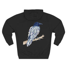 Load image into Gallery viewer, Crystal Raven Hoodie — Whisperwing Back Print