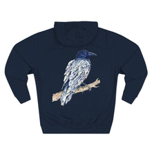 Load image into Gallery viewer, Crystal Raven Hoodie — Whisperwing Back Print