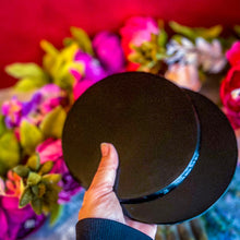 Load image into Gallery viewer, Black Obsidian Round Mirrors scrying mirror, 5 1/2 inches