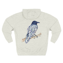 Load image into Gallery viewer, Crystal Raven Hoodie — Whisperwing Back Print
