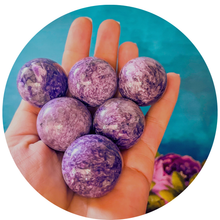 Load image into Gallery viewer, Amazing 1 1/4" Charoite Crystal Spheres