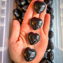 Load image into Gallery viewer, 3cm Black Obsidian Crystal Hearts for Valentines Day Gifts