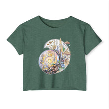 Load image into Gallery viewer, Ammonite Festival Crop Top — Spiral of Becoming