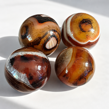 Load image into Gallery viewer, Sardonyx Banded Agate Madagascar Polished Crystal Sphere