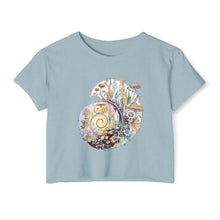 Load image into Gallery viewer, Ammonite Festival Crop Top — Spiral of Becoming