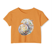 Load image into Gallery viewer, Ammonite Festival Crop Top — Spiral of Becoming
