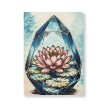 Load image into Gallery viewer, Within Stillness | Crystal Lotus Art Lined Journal for Quiet Reflection