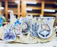 Load image into Gallery viewer, Crystal Cactus 5x7 Art Print – Mystical Desert Crystal Art with Poetry