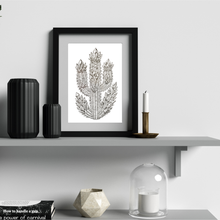 Load image into Gallery viewer, Crystal Cactus Art Print – Mystical Desert Crystal Art with Poetry