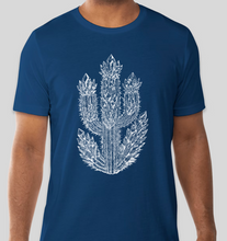 Load image into Gallery viewer, White Crystal Cactus Shirt, Tucson Gem Show, Gem and Jam