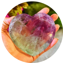 Load image into Gallery viewer, Large CANDY Fluorite Heart Bowls, Valentines Day Gift
