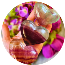 Load image into Gallery viewer, CANDY Fluorite Heart Bowl, Cute Valentines Gift, Galentines Day
