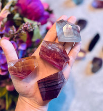 Load image into Gallery viewer, CANDY Fluorite Shapes, Polished Fluorite Freeforms, Fluorescent Crystals