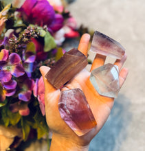 Load image into Gallery viewer, CANDY Fluorite Shapes, Polished Fluorite Freeforms, Fluorescent Crystals