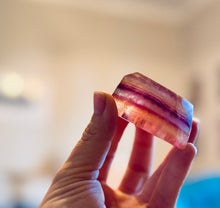 Load image into Gallery viewer, CANDY Fluorite Shapes, Polished Fluorite Freeforms, Fluorescent Crystals