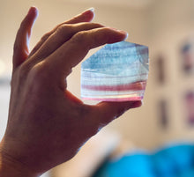 Load image into Gallery viewer, CANDY Fluorite Shapes, Polished Fluorite Freeforms, Fluorescent Crystals