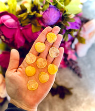 Load image into Gallery viewer, 2 cm Crystal Hearts for Valentines Day, You Choose Red Jasper, Fluorite, Carnelian, Rose Quartz, Moss Agate, Yellow