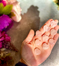 Load image into Gallery viewer, 2 cm Crystal Hearts for Valentines Day, You Choose Red Jasper, Fluorite, Carnelian, Rose Quartz, Moss Agate, Yellow