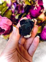 Load image into Gallery viewer, RARE Black Rose Fluorite Specimens, Fluoresce Red or Pink