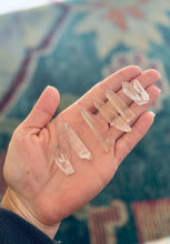 Load image into Gallery viewer, Silver Quartz Points, Raw Clear Quartz Points from Brazil