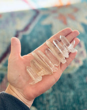 Load image into Gallery viewer, Silver Quartz Points, Raw Clear Quartz Points from Brazil