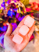 Load image into Gallery viewer, Tumbled Pink Calcite, UV Reactive, Glows Pink, Fluorescent Minerals