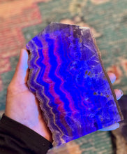 Load image into Gallery viewer, Stunning Fluorite Slices, Fluoresces Pink & Purple