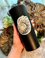 Load image into Gallery viewer, Ammonite Sticker – 3" Ancient Fossil Crystal Spiral Vinyl Decal
