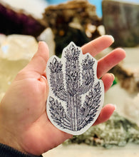 Load image into Gallery viewer, Crystal Cactus Sticker – 4" Mystical Desert Crystal Vinyl Decal