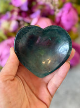Load image into Gallery viewer, Large CANDY Fluorite Heart Bowls, Valentines Day Gift