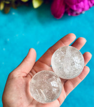 Load image into Gallery viewer, Clear Quartz Crystal Spheres, Ethically Sourced Crystals