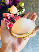 Load image into Gallery viewer, Gold-Edged Natural Shell Compacts, mermaid beach ocean themed Coin Purse, Ring Holder
