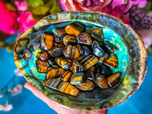 Load image into Gallery viewer, Large Gold Tigers Eye TUMBLED Stone, 1 Lb Bulk Bag, Wholesale Crystals