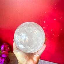Load image into Gallery viewer, 4 1/2" RAINBOW Quartz Sphere, Large Quartz Crystal Ball