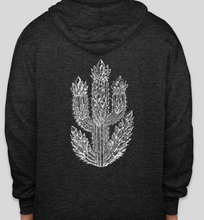 Load image into Gallery viewer, ✨PREORDER✨ Crystal Cactus Graphic Zip Up Hoodie – Multiple Color Options