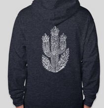 Load image into Gallery viewer, ✨PREORDER✨ Crystal Cactus Graphic Zip Up Hoodie – Multiple Color Options
