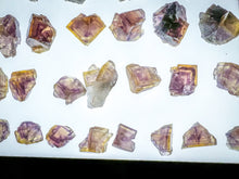 Load image into Gallery viewer, ANHUI Yellow Fluorite with Thousand Layer Purple Phantoms, RARE Minerals