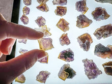 Load image into Gallery viewer, ANHUI Yellow Fluorite with Thousand Layer Purple Phantoms, RARE Minerals