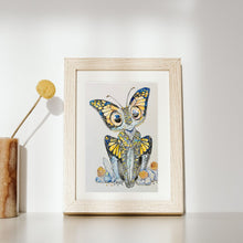 Load image into Gallery viewer, Auranthra - Fairycore Butterfly Art Print – Whimsical Fantasy Illustration Wall Decor