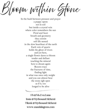 Load image into Gallery viewer, Bloom Within Art Print - 5x7 Botanical Crystal Poppy Art