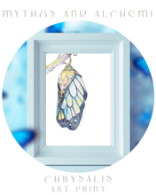 Load image into Gallery viewer, Chrysalis Art Print – Metamorphosis & New Beginnings Print | Butterfly Wall Decor