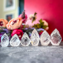 Load image into Gallery viewer, Clear Quartz Faceted Flames
