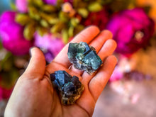 Load image into Gallery viewer, Naughty Gnome Pocket Fluorite Clusters, Diana Maria Mine, Daylight Fluorescent Fluorite