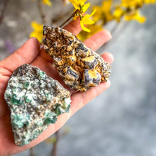 Load image into Gallery viewer, Druzy Dreams Pocket Fluorite Clusters (Color Change) Diana Maria Mine, Fluorescent Fluorite