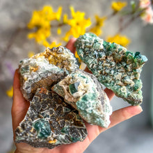 Load image into Gallery viewer, Druzy Dreams Pocket Fluorite Clusters (Color Change) Diana Maria Mine, Fluorescent Fluorite