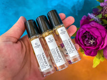 Load image into Gallery viewer, VISIONARY Jasmine essential oil roll on with Rainbow Moonstone crystals