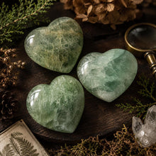 Load image into Gallery viewer, Green Fluorite Hearts