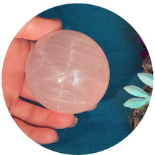 Load image into Gallery viewer, Collector Grade Star Rose Quartz Spheres